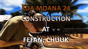 Koa Moana 24: U.S. Marines Construct a Pergola