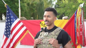 1st Lt. Cleveland speaks on 9/11 memorial event held alongside Polish allies