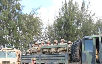 U.S. Military and Kenya Defense Forces strengthen base defense response- B-Roll