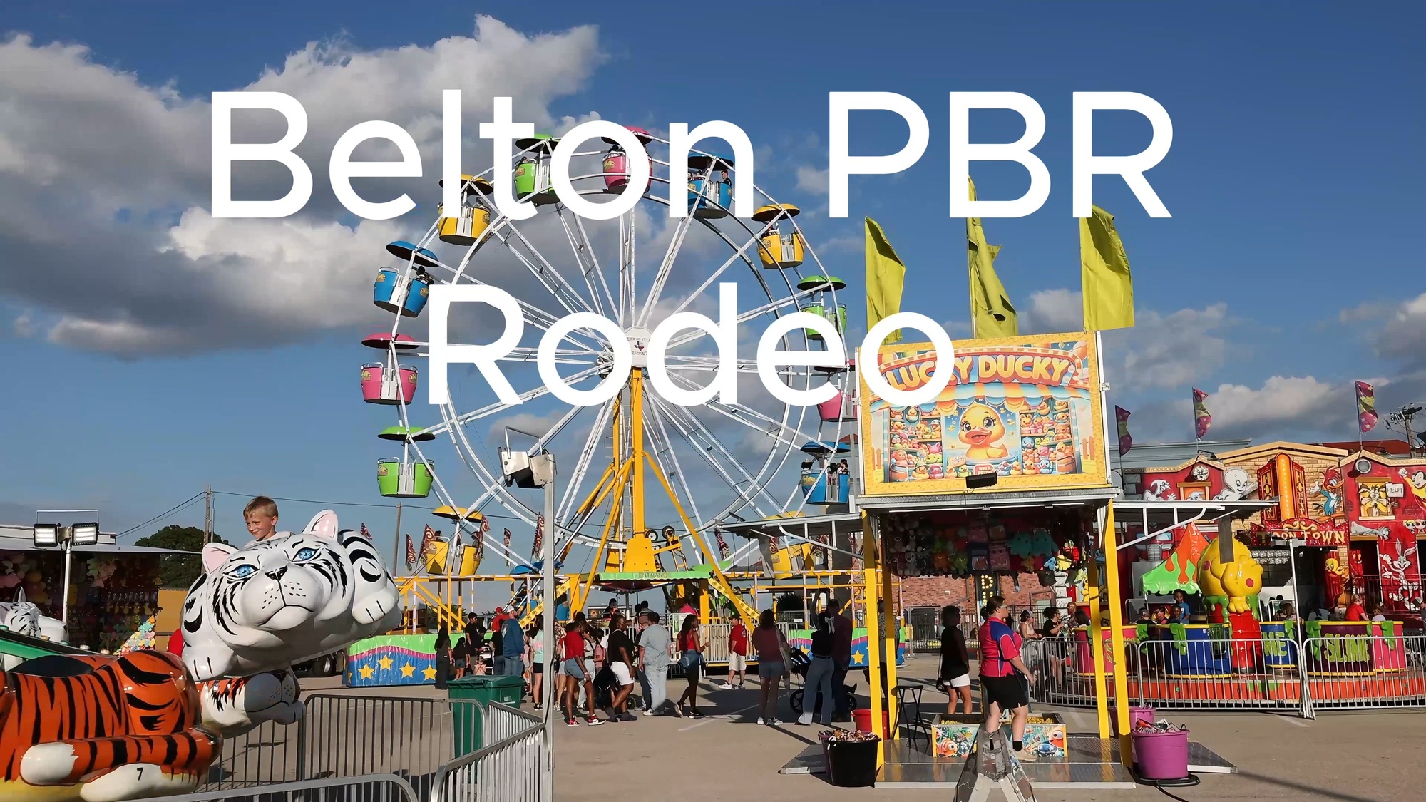 The Belton PBR Rodeo took place at the Cadence Center, Belton, Texas, Aug 31, 2024.  The Belton PBR Rodeo offers something for everyone with carnival rides, Pro Bull Riding, a performance by the 1st Cavalry Division Horse Detachment, food, and a variety of other attractions. (U.S. Army video by Sgt. Kyle Yoder/III Armored Corps)