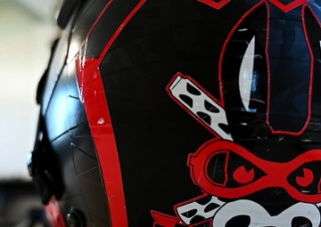 110th EBS AFE helmet prep b-roll