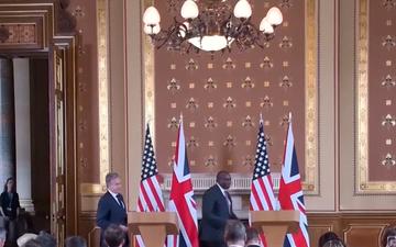 Secretary of State Antony J. Blinken holds a joint press availability with UK Foreign Secretary David Lammy