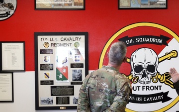 Battalions of 4th Combat Aviation Brigade present their mural displays in the Heritage