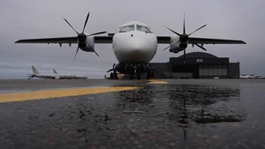Military personnel conduct evacuation exercise during Northern Viking 24