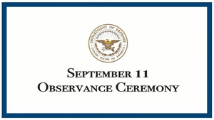 Pentagon 9/11 Observance Ceremony