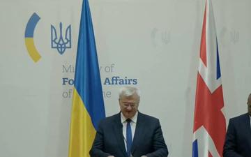 Secretary of State Antony J. Blinken holds a joint press availability with UK Foreign Secretary David Lammy and Ukrainian Foreign Minister Andrii Sybiha