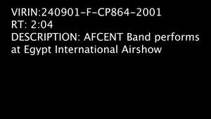 AFCENT Band performs at Egypt International Airshow