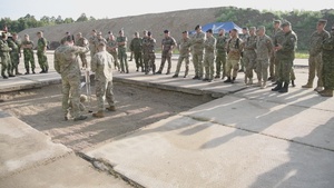 BROLL NATO representatives observe U.S., Estonian civil engineers train repairing airfield damage