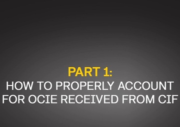 OCIE process Part 1