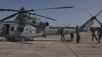 U.S. Marines with HMLA-167 conduct flight operations during Exercise Burmese Chase 24