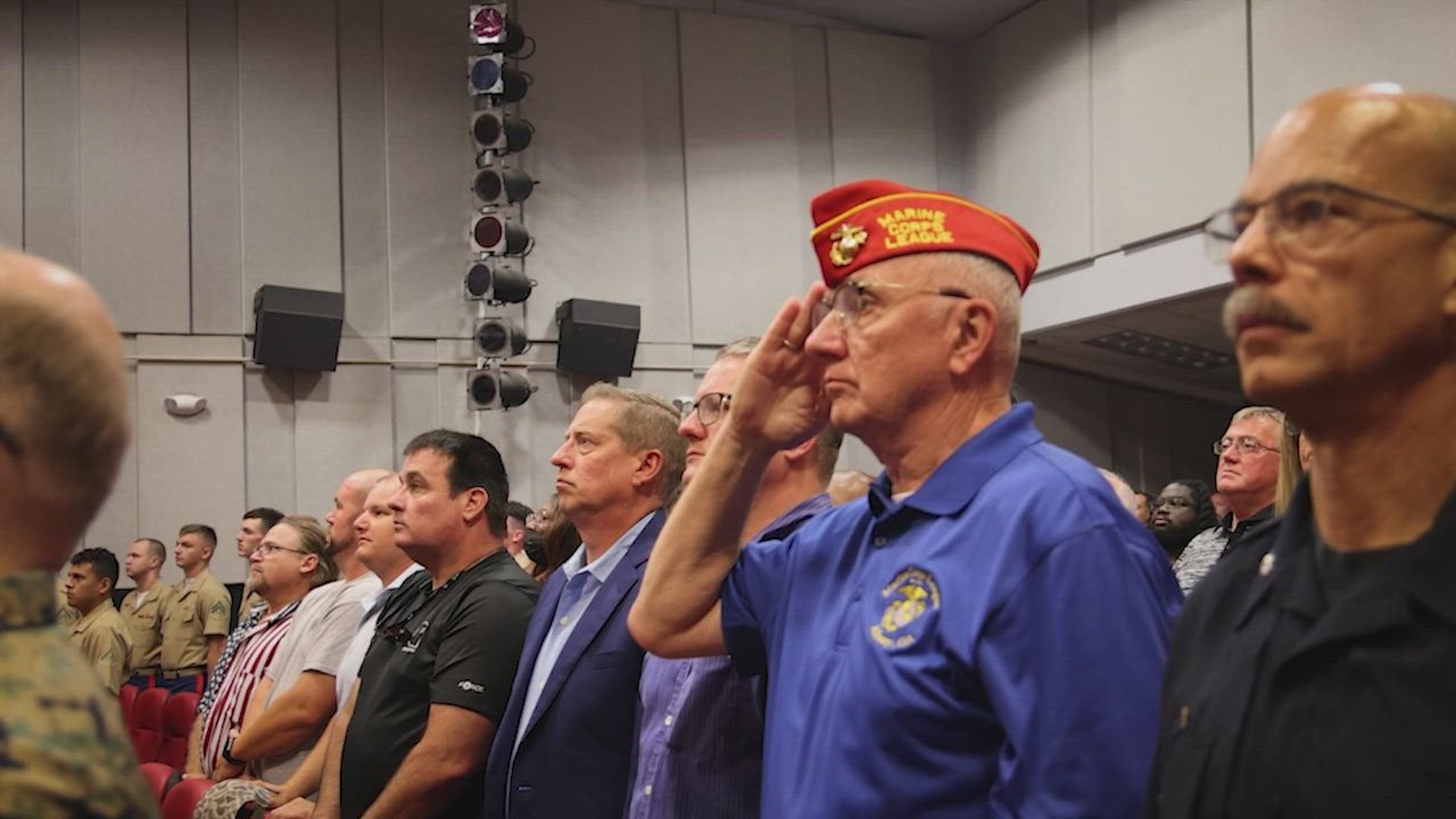 Marine Corps Logistics Base Albany personnel and special guests gathered at the Base Theater to remember those we lost on the 23rd anniversary of 9/11, Sept. 11.