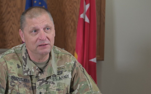 U.S. Army Maj. Gen. Alan Dohrmann, outgoing North Dakota National Guard adjutant general