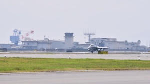 Marine F/A-18s arrive at MCAS Iwakuni (B-Roll)