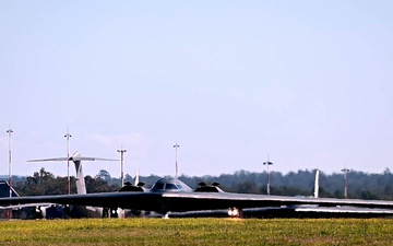 B-2 Spirit taxi, take off, touch-and-gos and landing b-roll package