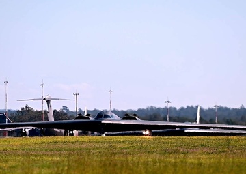 B-2 Spirit taxi, take off, touch-and-gos and landing b-roll package