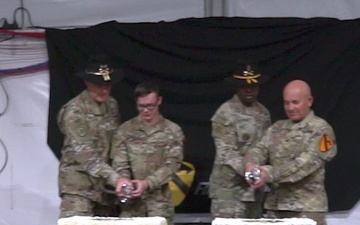 B-roll of 1st Cavalry Division Birthday Cake Cutting