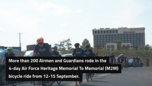 AFNow - CSAF Gen Allvin Air Force Memorial To Memorial (M2M) Bicycle Ride 2024