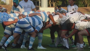 B-Roll: MRF-D 24.3 Marines play rugby against Australian Stray Cats