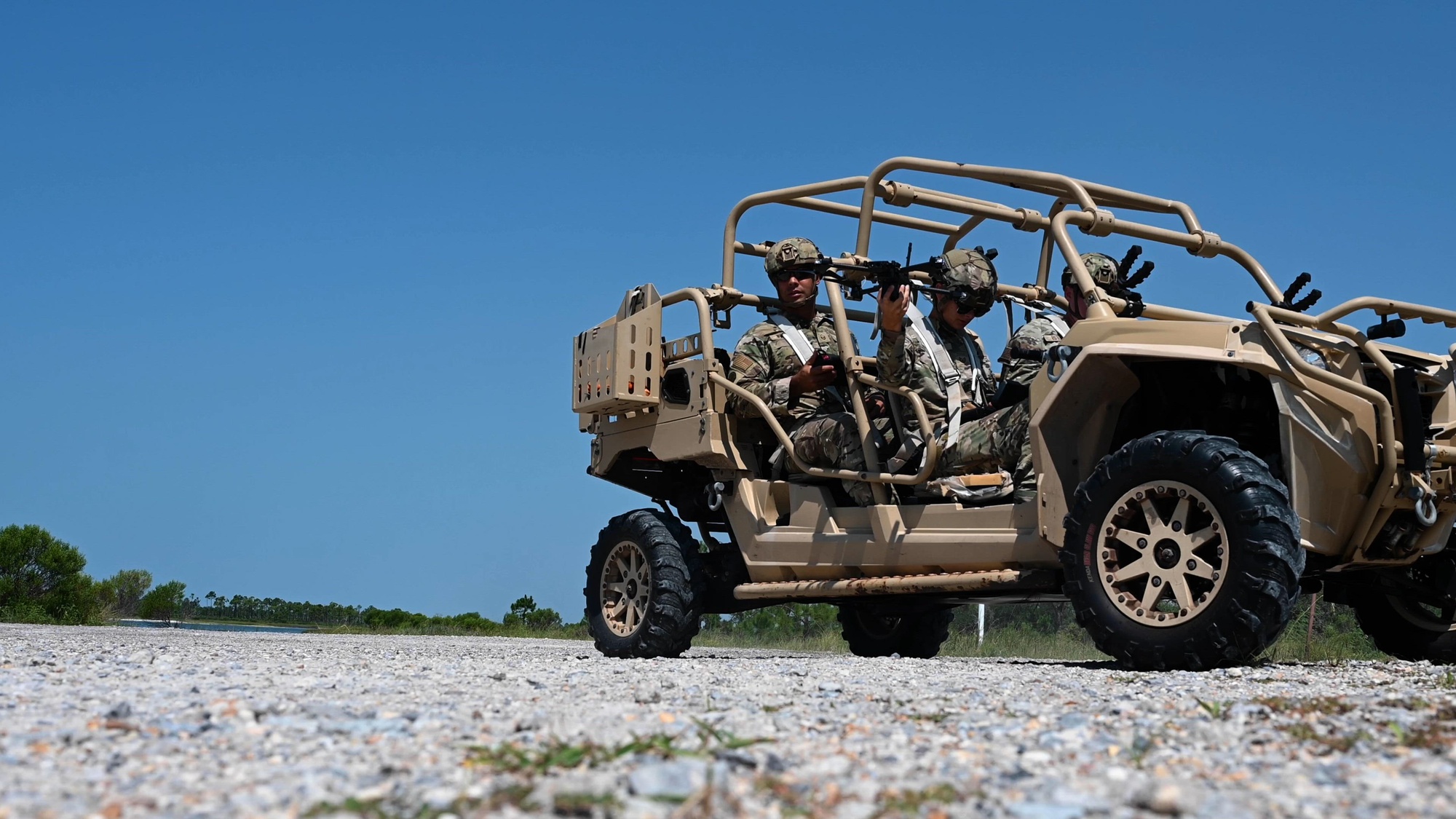 325th Security Forces Squadron conduct a simulated intruder arrest 