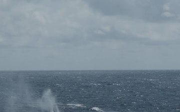 Coast Guard Cutter Northland crews conduct gunnery exercise with remote-controlled target at sea