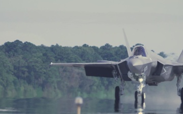 Marine Fighter Attack Squadron (VMFA) 251 receives the Marine Corps' first East Coast based F-35C (B-Roll)