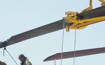 California Army National Guard Aerial Firefighting Support in San Bernardino Mountains, California