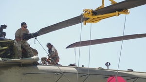 California Army National Guard Aerial Firefighting Support in San Bernardino Mountains, California