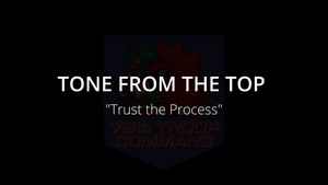 Tone from the Top - Trust the Process