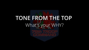 Tone from the Top - What's Your Why?