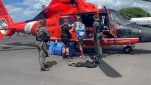 U.S. Coast Guard rescues 3 fishermen after vessel sinks off Honolulu 