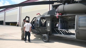 Colonel Zadok Magruder High School students tour Army National Guard hangar at Aberdeen Proving Ground