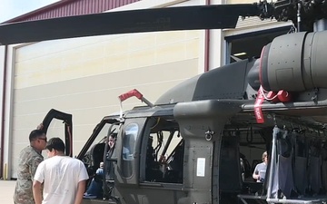 Colonel Zadok Magruder High School students tour Army National Guard hangar at Aberdeen Proving Ground