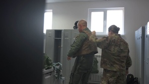 B-Roll of Bulgarian President Rumen Radev and the 31st Fighter Wing