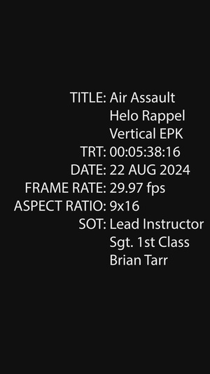 Helo Rappel Air Assault B-Roll
