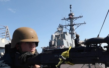 USS Dewey (DDG 105) Conducts Force Protection Drill During Exercise Kakadu 2024