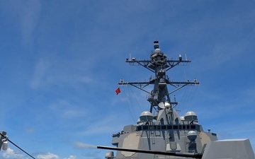 USS Dewey Fires 5-Inch Gun During Live-Fire Exercise in the Philippine Sea