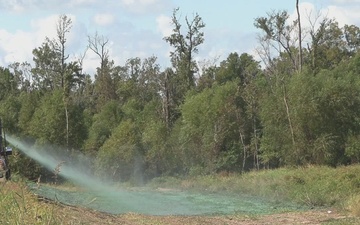 Hydroseeding at West Shore Lake Pontchartrain contract 110