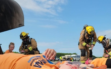 174th Attack Wing Firefighters Participate in Syracuse Regional Airport Authority Disaster Drill