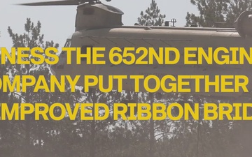 652nd Engineer Company Builds an Improved Ribbon Bridge