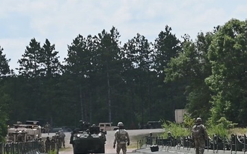 Vehicles Cross Improved Ribbon Bridge