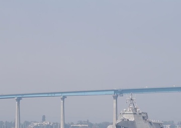 USS Kingsville (LCS 36) Arrives at Homeport for the First Time