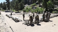 U.S. sailors and German soldiers conduct patient evacuation during mountain exercise 5-24