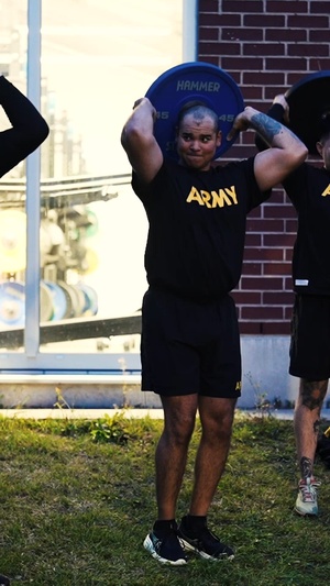 Charlie Battery, 5-4 ADA Physical Training with 10th AAMDC CSM