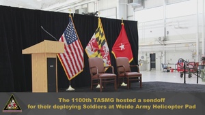 1100th TASMG Deployment Ceremony