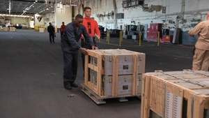 USS Nimitz Conducts Ammunition Onload