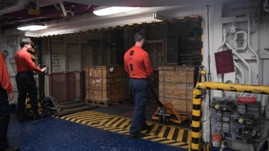 USS Nimitz Conducts Ammunition Onload