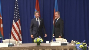 Secretary of State Antony J. Blinken meets with Armenian Foreign Minister Ararat Mirzoyan and Azerbaijani Foreign Minister Jeyhun Bayramov