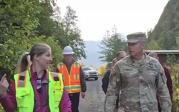 Commanding General of the Pacific Ocean Division tours civil works projects in Alaska