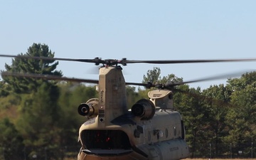 CH-47 Chinook, crew supports Sling-load Training at Fort McCoy