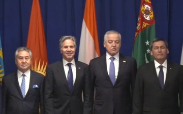 Secretary of State Antony J. Blinken meets with the Foreign Ministers of Kazakhstan, Kyrgyz Republic, Tajikistan, Turkmenistan, and Uzbekistan